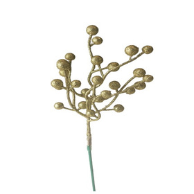 Berry Branch on 50cm stick gold
