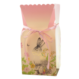 Bouquet box Easter Garden 13x13x26cm FSC* roze