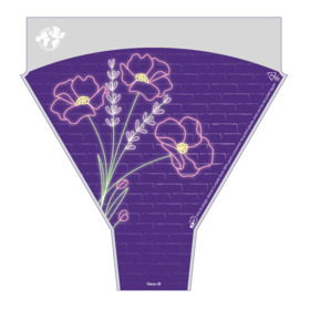 Neon 90% PCR 20x17x5in purpura
