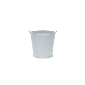 Zinc bucket Breeze Ø10.3/7.5xH9 ES9 infinity white