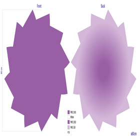 Vel Scarlet ø80cm 70% PCR lila