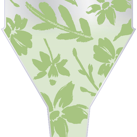 Funda Phyllis 70% PCR 50x44x12cm PCR verde