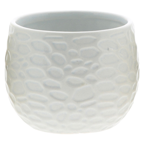 Ceramic pot Olivia 5in white