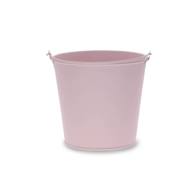 Zinc bucket Breeze Ø11/8.5xH10cm ES10.5 blossom pink
