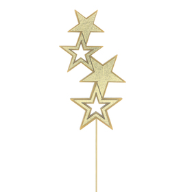 Star Stella 10cm on 10cm stick FSC* gold