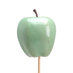 Apple 6cm on 50cm stick pastel green