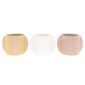 Ceramic pots Edwin Ø13xH12,5cm ES12 ass x3