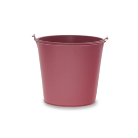 Zinc bucket Breeze Ø11/8.5xH10cm ES10.5 cherry red