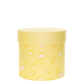 Hat box Nara Ø12.5x12cm FSC* yellow