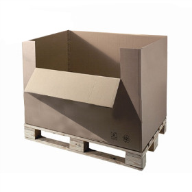 Pallet box 77x117x106.5cm brown