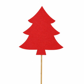 Tree Robin 7cm on 15cm stick FSC* red