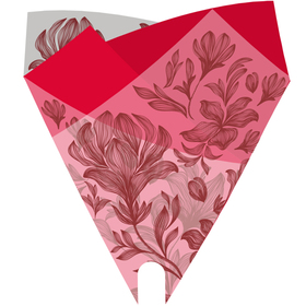 Smartsleeve Fleur 70% PCR 50x44cm rot