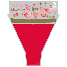 Amore 90% PCR 20x14x4in red