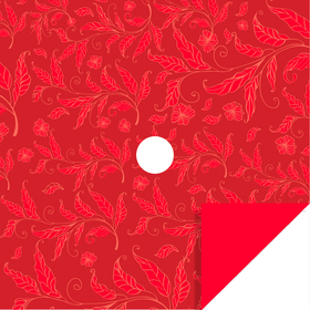Fall Elegance 24x24in red with hole