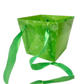Carrybag Toscane 11/11x9/9x10cm green