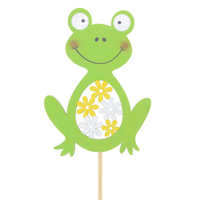 Frosch kevin 8.5cm auf 10cm Stick FSC* grun