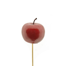 Apfel 6cm auf 50cm Stick rot