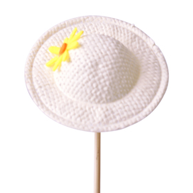 Sombrero Katrina 6,5cm en palo 50cm natural