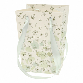 Carrybag Country Romance 15/15x11/11x20cm FSC*green/ blue