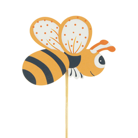 Summer Bee 6cm on 50cm stick FSC* orange