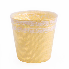 Paperweave Pot 9x12.5x12cm yellow