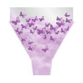 Tüte Papillon 70% PCR 50x35x10cm lila