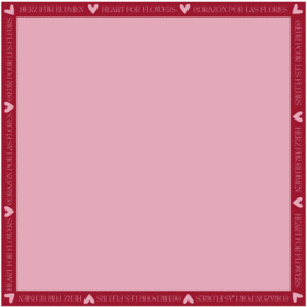 Collerette Whispers of Love 70% PCR 80x80cm rose