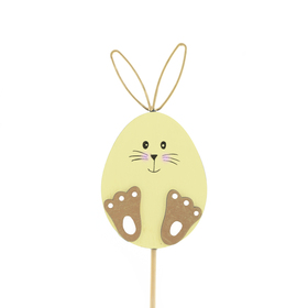 Bunny Doodle 10cm on 50cm stick FSC* yellow