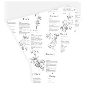 Capuchón Botanic Vibes 18x19x5in white