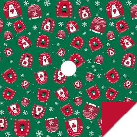 Ugly Sweater 24x24in red/green H3