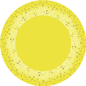 Sheet Horizon Ø75cm yellow