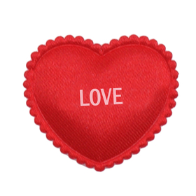 Deco Sticky Heart 2.5cm red