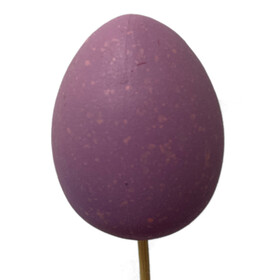 Easter Egg with Spots 6cm on 50cm stick lilac