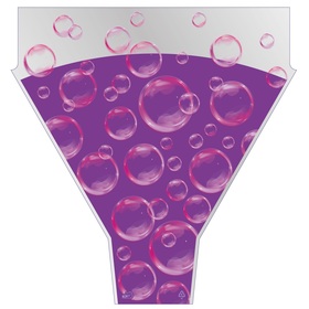 Sleeve Bubbles 50x44x12cm purple