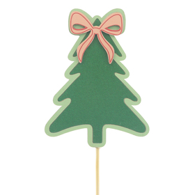 Kerstboom Bowy 10cm op 50cm stok FSC*