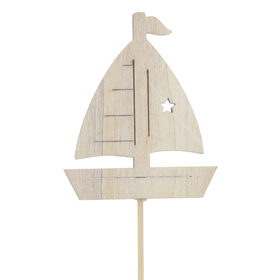 Boot Sailing Home 7cm op 50cm stok FSC* whitewash
