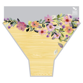 Blossoms 90% PCR 21x17x5in yellow