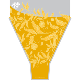 Fall Elegance 90% PCR 21x14x4in yellow