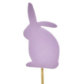 Tender Bunny 7cm on 50cm stick lilac