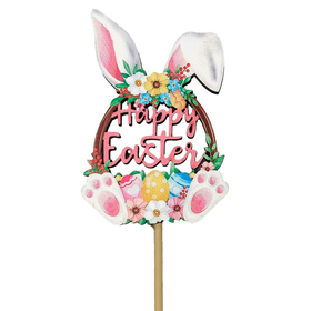 Conejo de Easter 3.5in en 20in palo