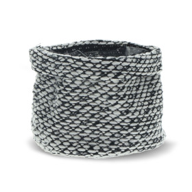 Tasche Native Culture Ø14xH13cm schwarz/weiß