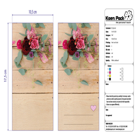 Label Roses 17,5x10,5cm FSC*