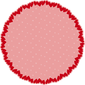 Vel Rosa 70% PCR Ø75cm rood/roze