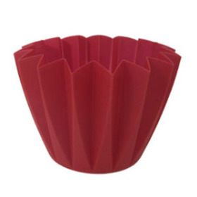 Cupcake container 4in burgundy