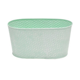 Zinc Oval Honeycomb 7x3.5xh4in green