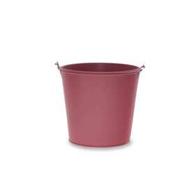 Zinc bucket Breeze Ø15/11xH13.5cm ES14 cherry red
