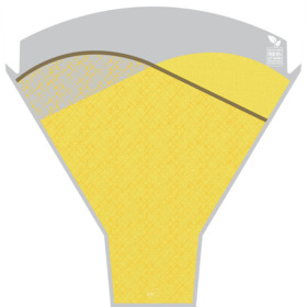 Cotton Fields 90% PCR 20x17x5in yellow