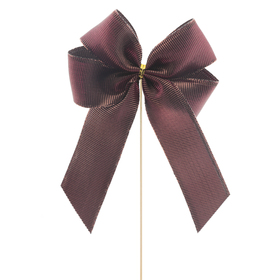 Ribbon Illusion 13cm on 50cm stick burgundy