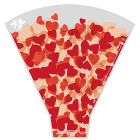 Sweet Hearts 90% PCR 20x17x5in red