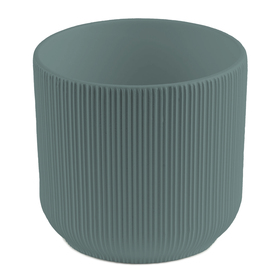 Ceramic Pot Stria Ø10xH9.5cm ES9 gray